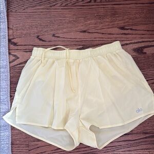 Alo Yellow Athletic Shorts